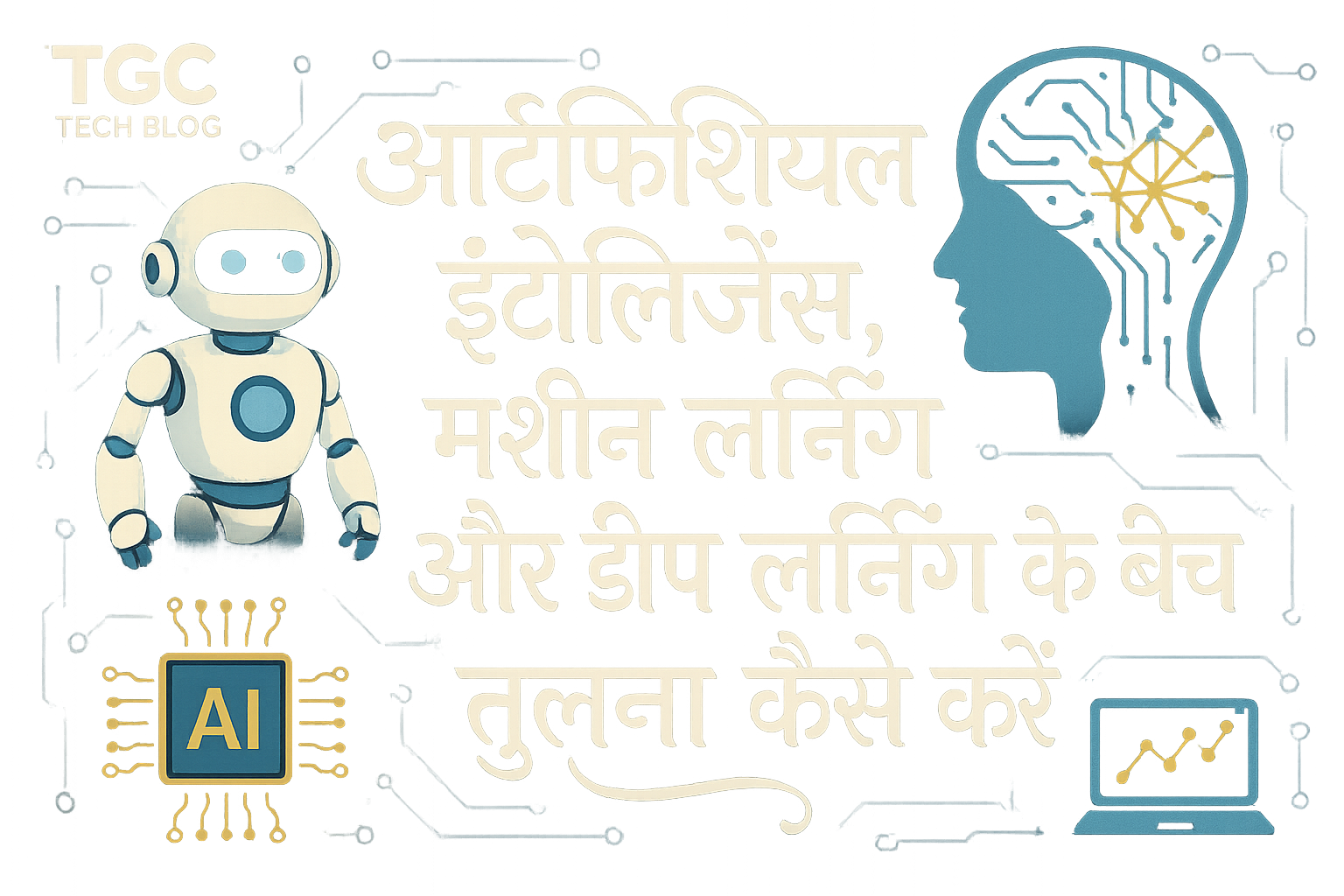 आर्टिफिशियल इंटेलिजेंस, मशीन लर्निंग और डीप लर्निंग के बीच तुलना कैसे करें
